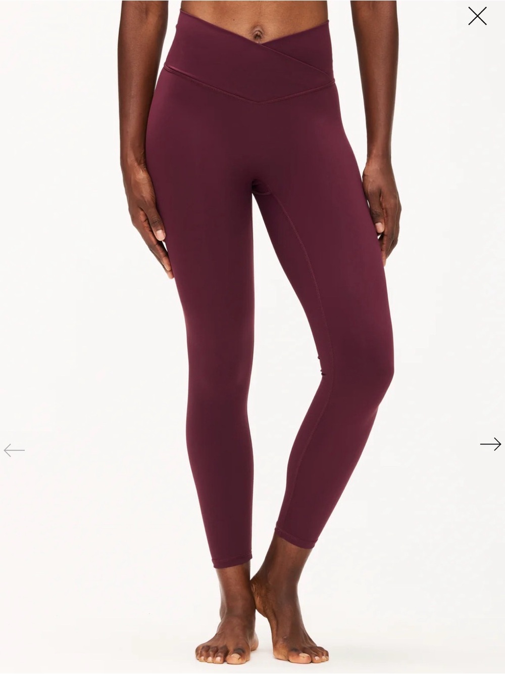 *RARE!* Adanola Ultimate Wrap Over Legging - Dark Cherry (NEW WITH TAGS!)
